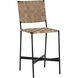 Omari 43 inch Suede Light Tan Leather Counter Stool